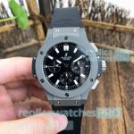 Swiss 7750 Copy Hublot Big Bang Black Dial Gray Bezel Watch